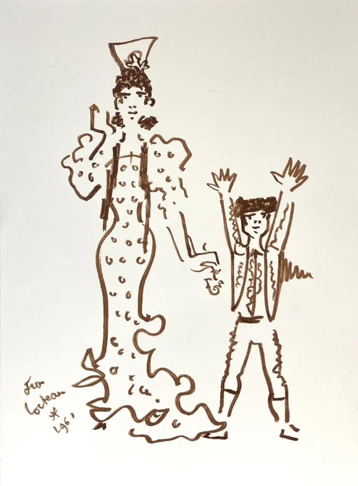 石版画 Cocteau -  Lithographie originale