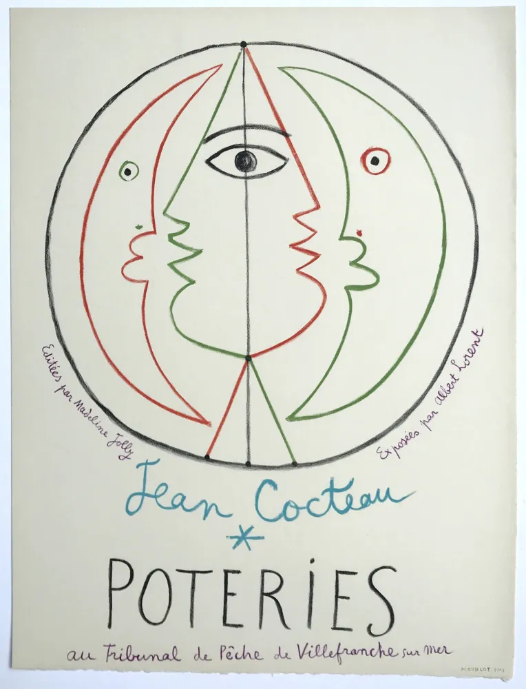 石版画 Cocteau - Poteries