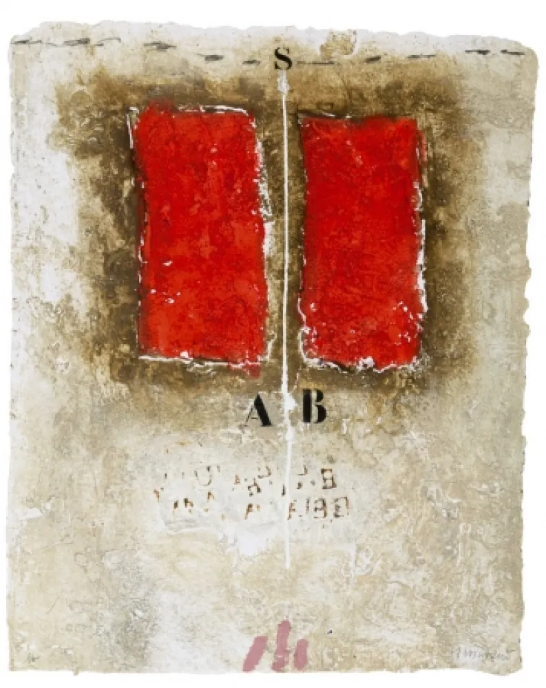 金刚砂版画 Coignard - Deux rouges