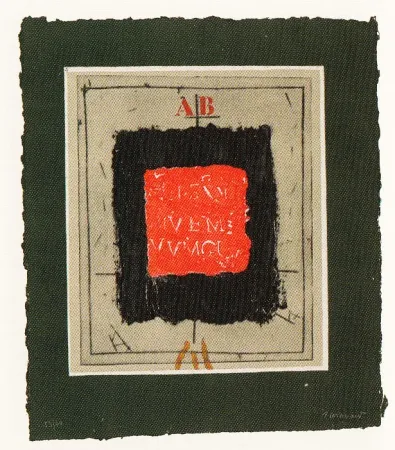 金刚砂版画 Coignard - Lettres Blancs
