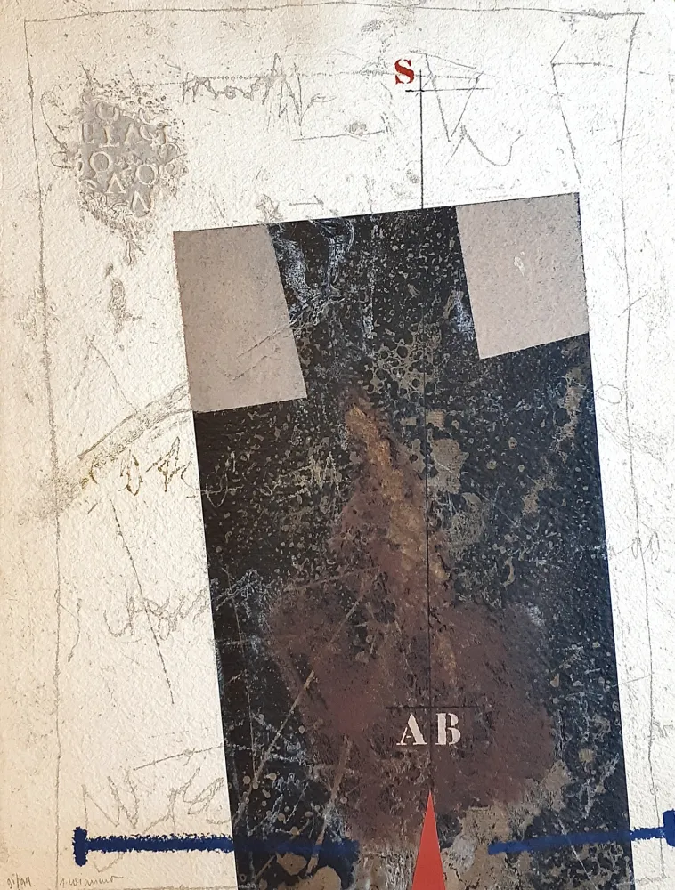 金刚砂版画 Coignard - Lettres, Planche 6. Oppression