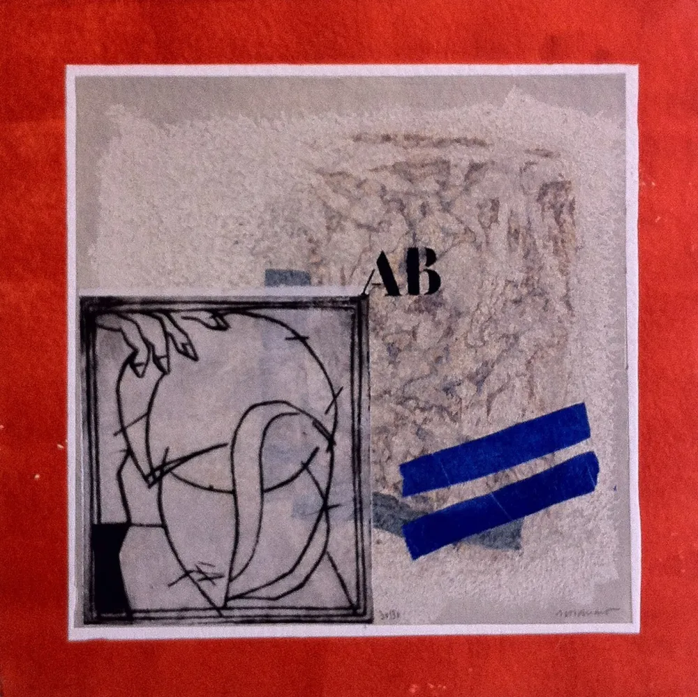 版画 Coignard - Personnage au Rouge 