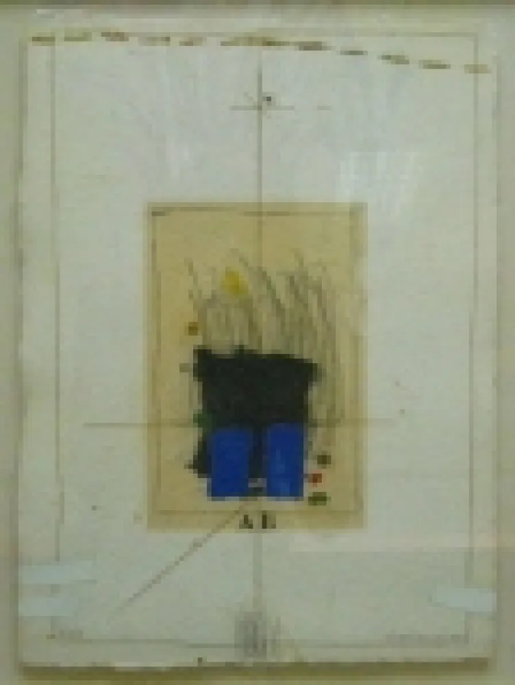 金刚砂版画 Coignard - Small AB blue with black