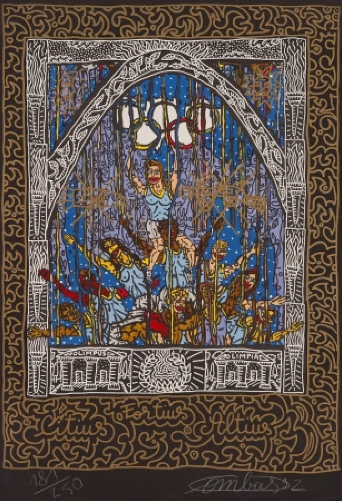 石版画 Combas - Suite Olympic