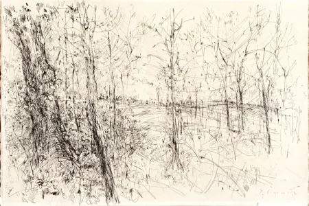 蚀刻版画 Commère - A la lisière des bois