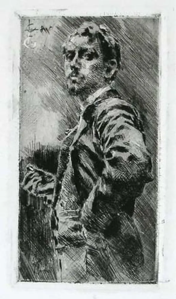 版画 Conconi - RITRATTO DI LUIGI ARRIGONI (Portrait of Luigi Arrigoni) 