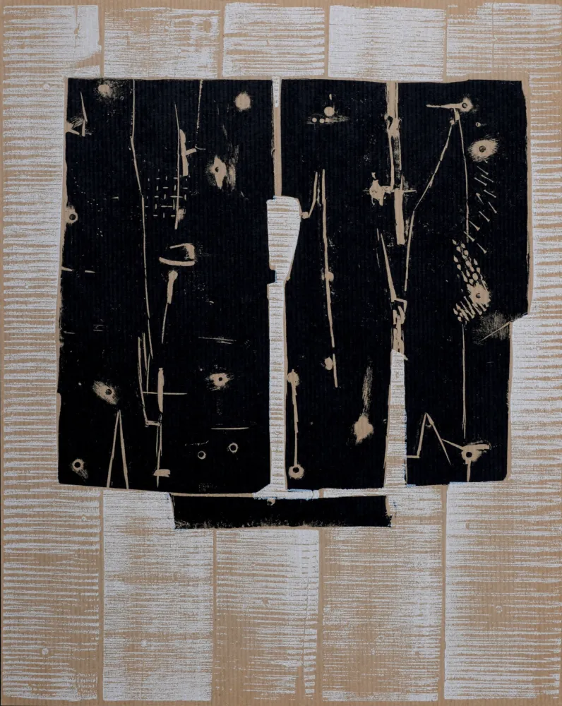 木刻 Consagra - Composition, 1959