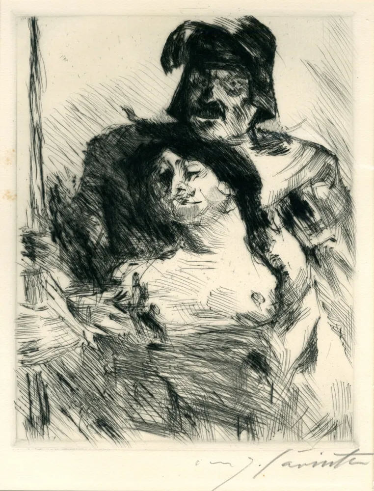 干刻版画 Corinth - Der Sieger