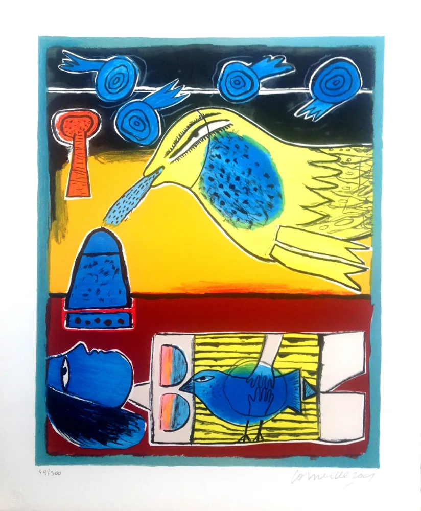 石版画 Corneille - Album 12 mois de l'année 