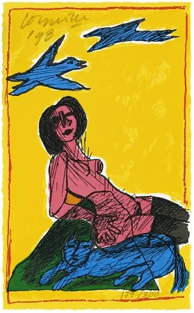 丝网印刷 Corneille - Elle attend