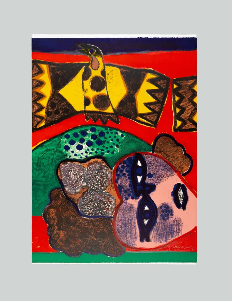 石版画 Corneille - La belle du jardin