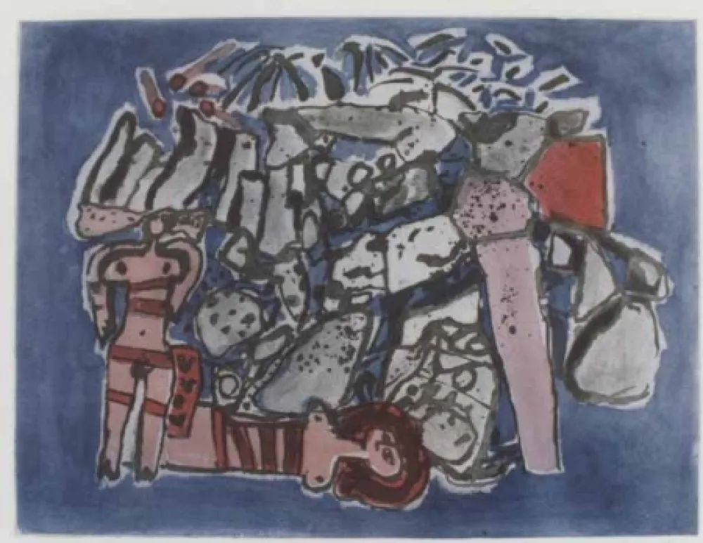 飞尘腐蚀法 Corneille - Lieu rupestre