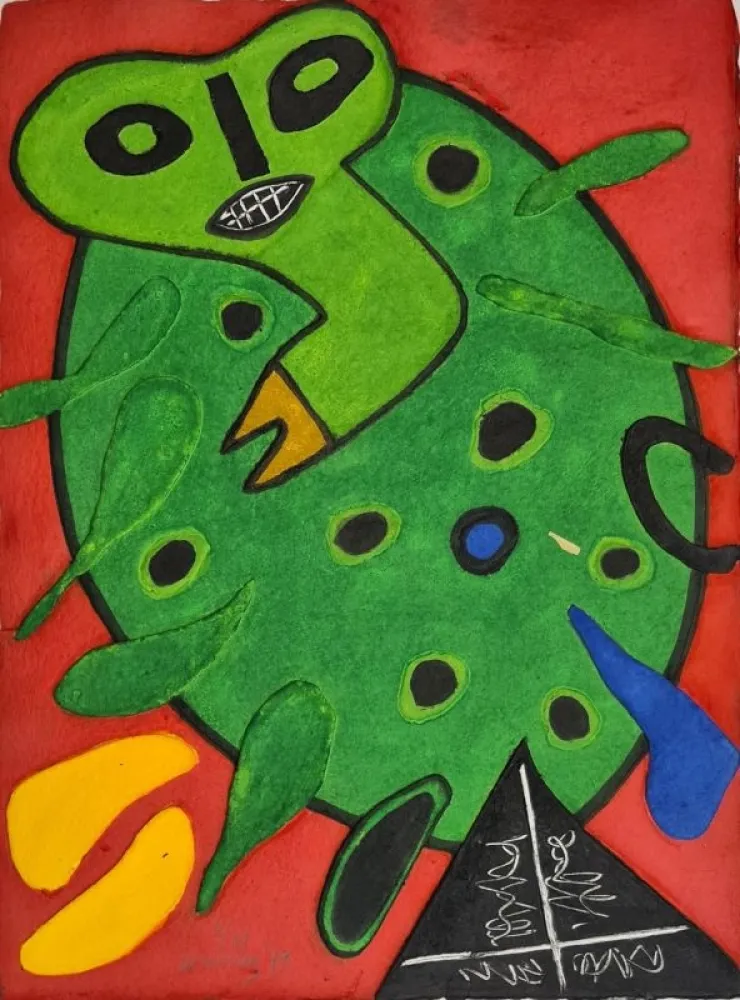 版画 Corneille - Sans titre