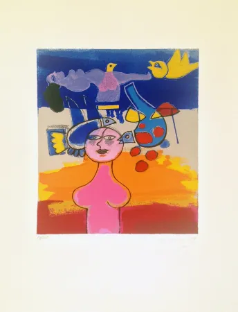 石版画 Corneille - Six rêves peints