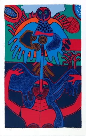 丝网印刷 Corneille - Soleil levant