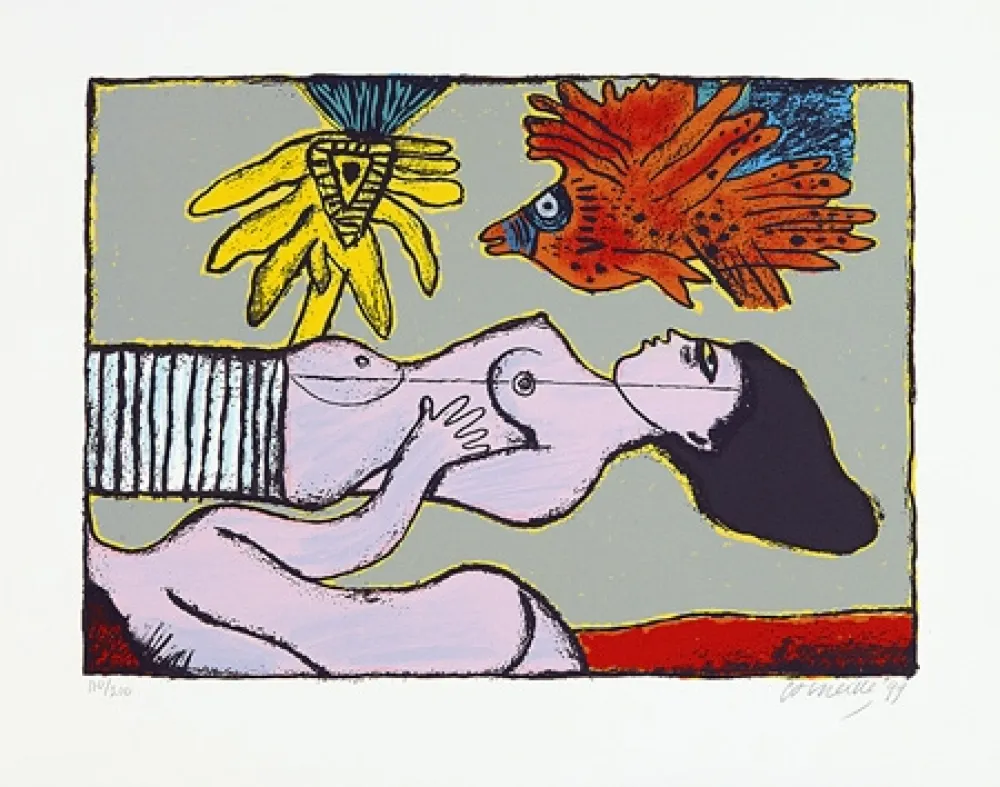 丝网印刷 Corneille - Une belle journée de l'été