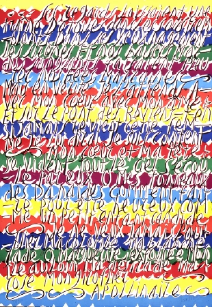 石版画 Cortot - Placard Apollinaire