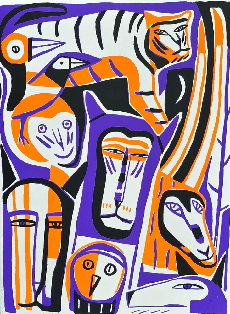 丝网印刷 Corvaisier - ASSEMBLAGE IV