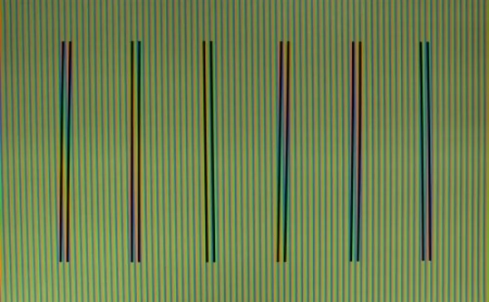 石版画 Cruz-Diez - Couleur à l'Espace Olot