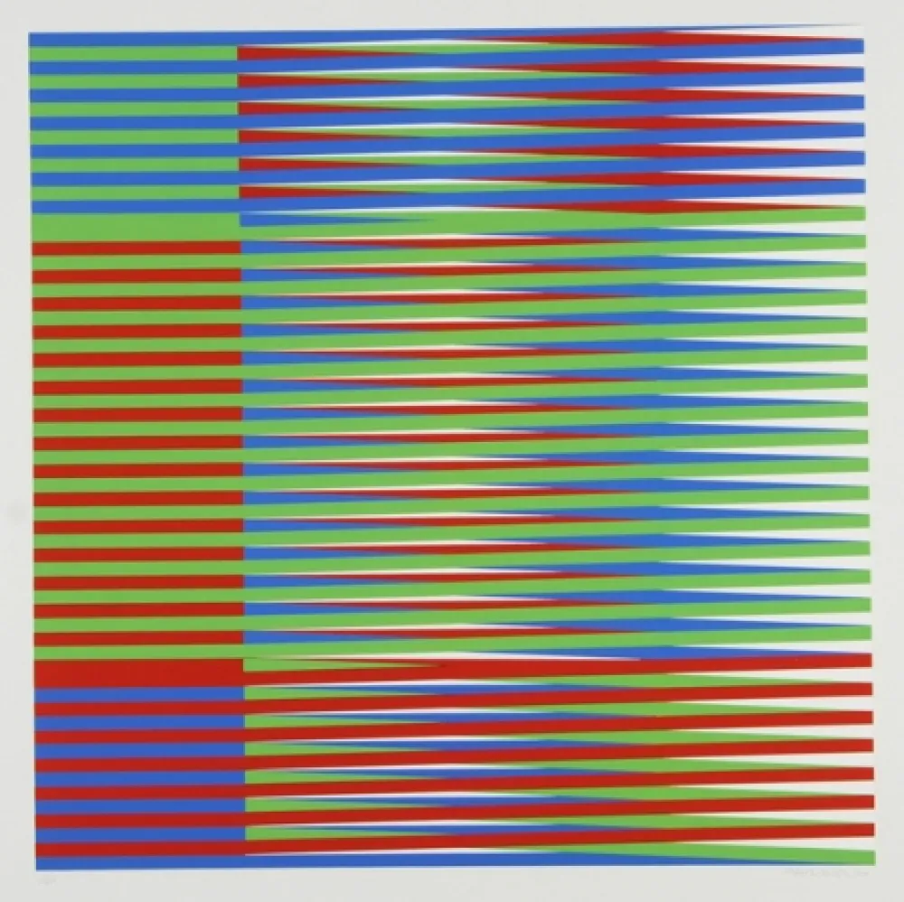 丝网印刷 Cruz-Diez - Couleur additive