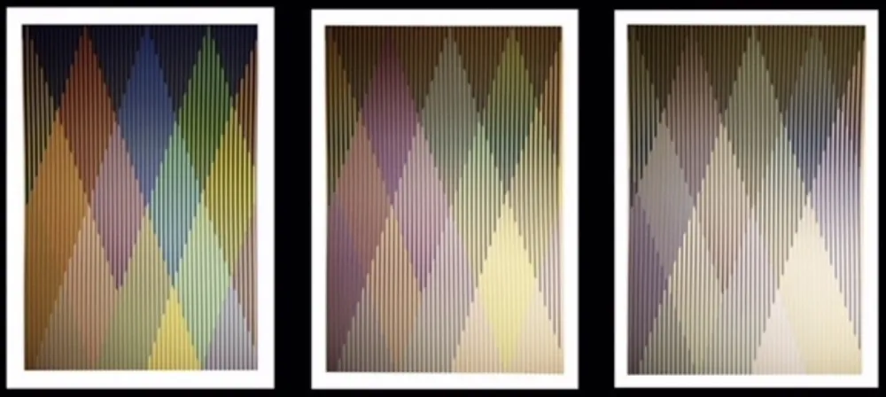 丝网印刷 Cruz-Diez - Couleur Additive Perseus, Portfolio of 3