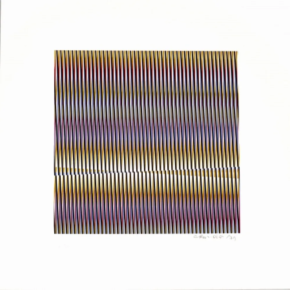 丝网印刷 Cruz-Diez - Sin Titulo 