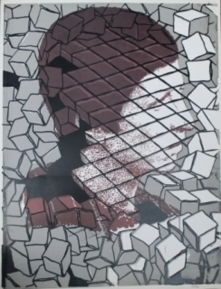 丝网印刷 Cueco - Profil sur pavés