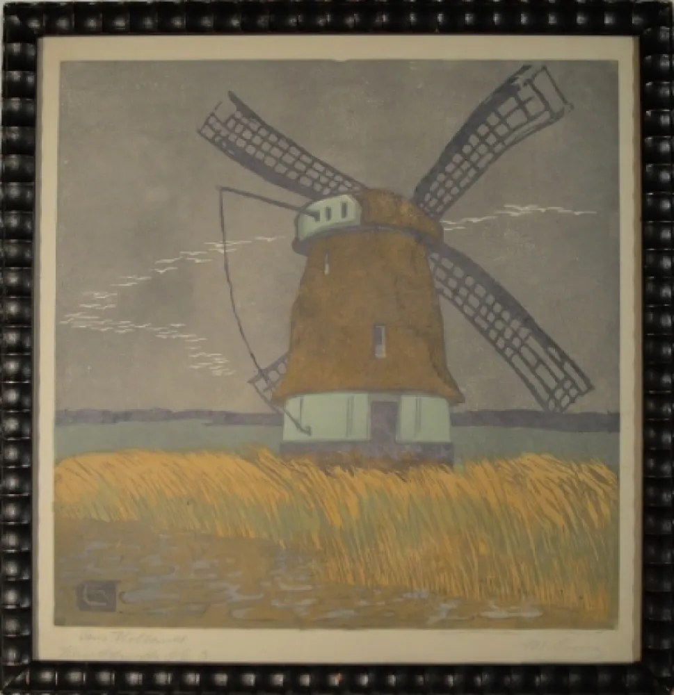 木刻 Cunz - Aus Holland