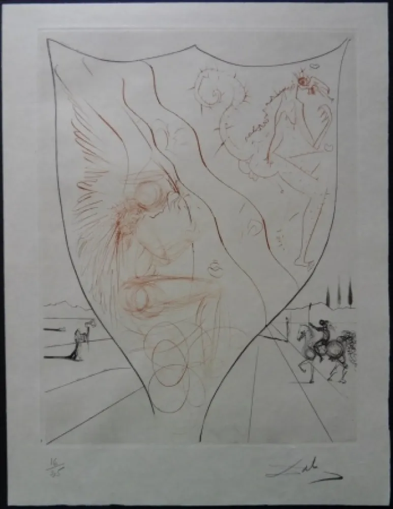 蚀刻版画 Dali - Alexis - Etat Japon