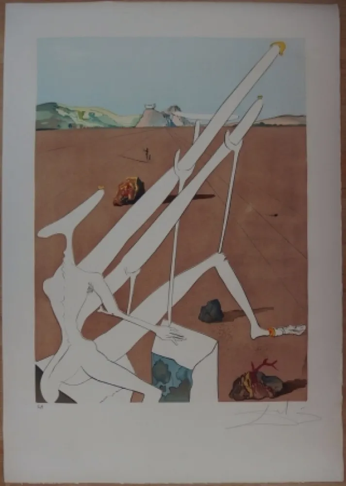 蚀刻版画 Dali - Dali martien