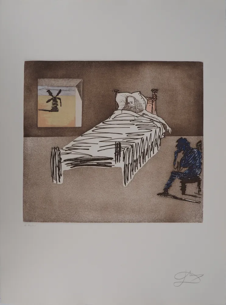版画 Dali - Don Quichotte, L'Héritage