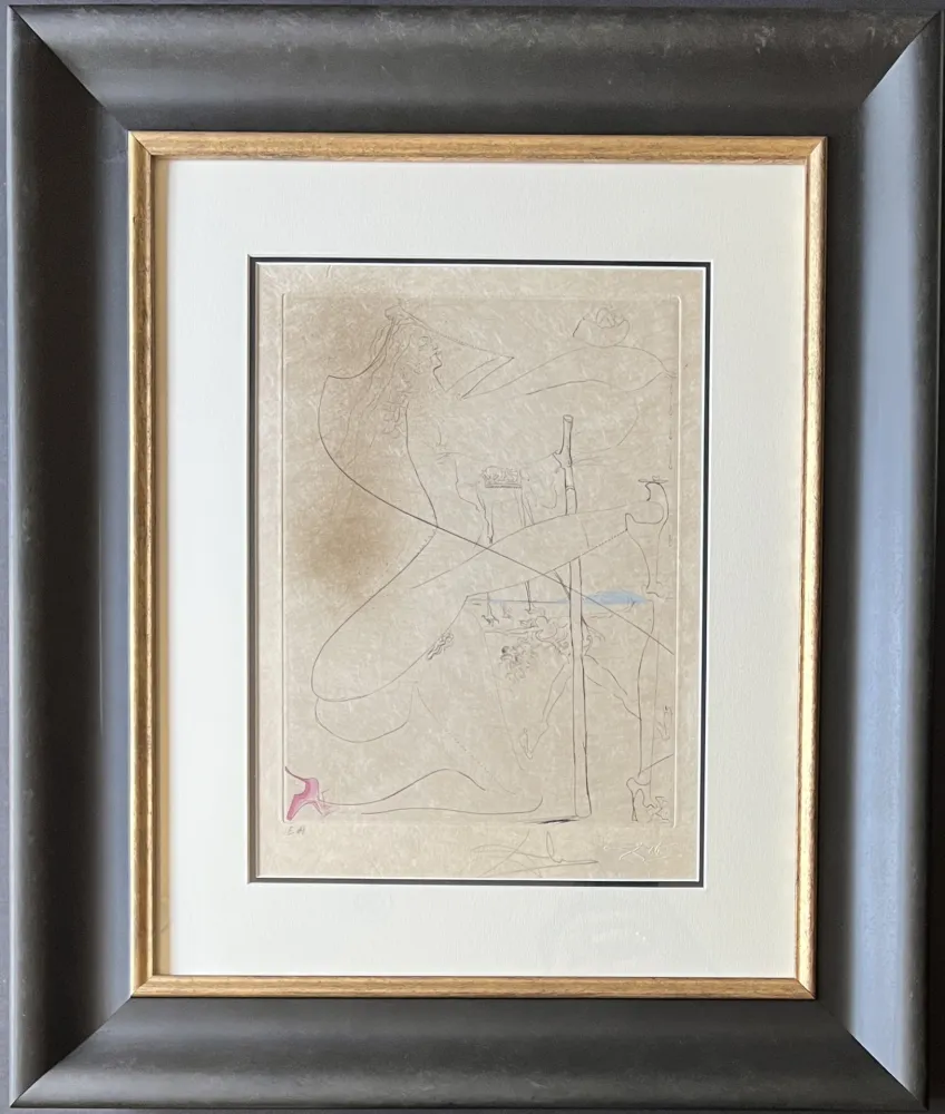 复数作品 Dali - Femme à le béquille ( Woman with Crutch ) 