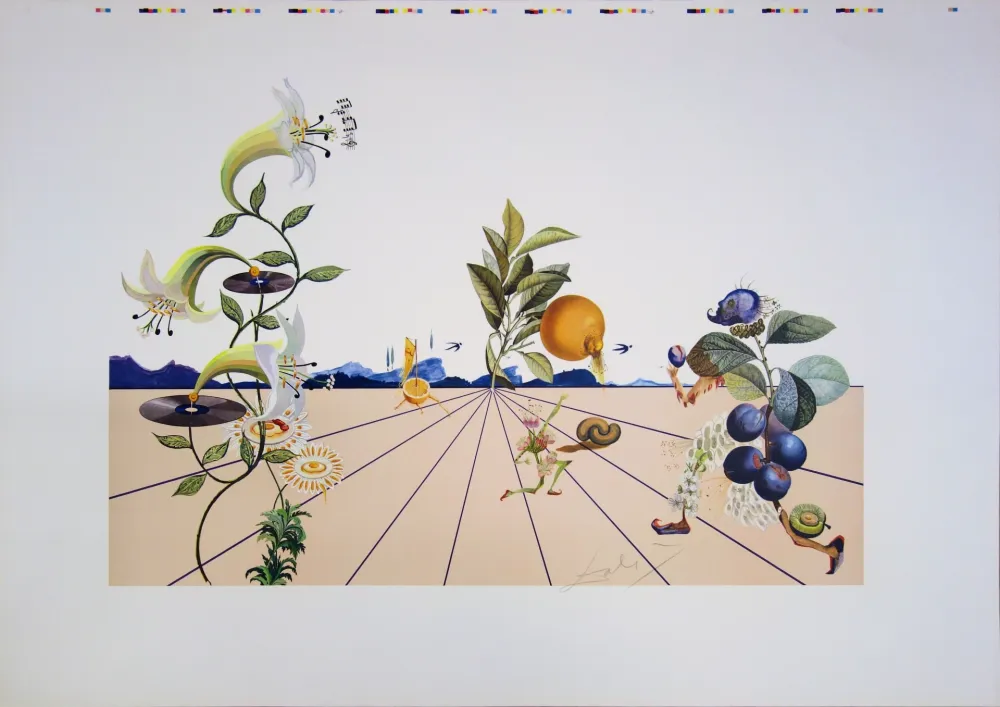 石版画 Dali - Flordali