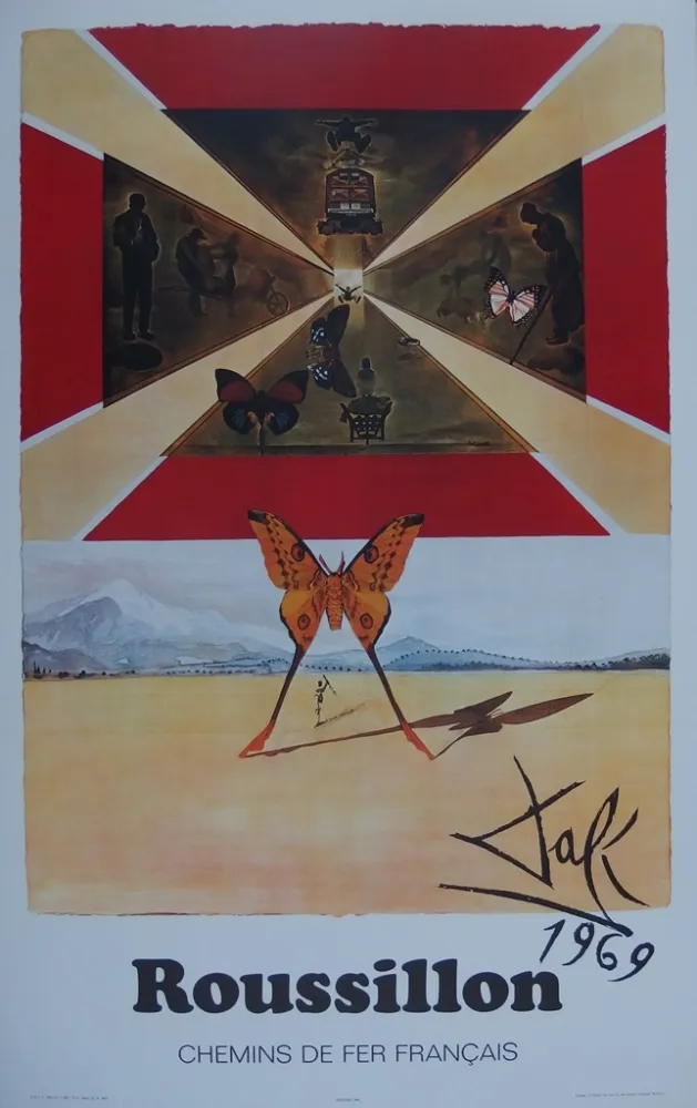 版画 Dali - France : Roussillon (SNCF)