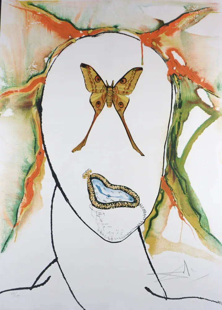 石版画 Dali - Kabuki Dancer