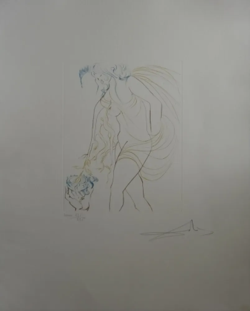 蚀刻版画 Dali - La Coupe Offerte