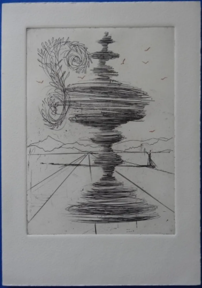 蚀刻版画 Dali - La Fontaine