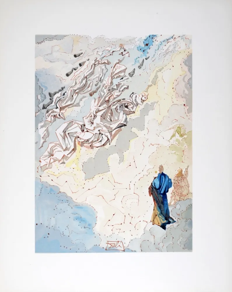 石版画 Dali - Le 6ème ciel de Jupiter