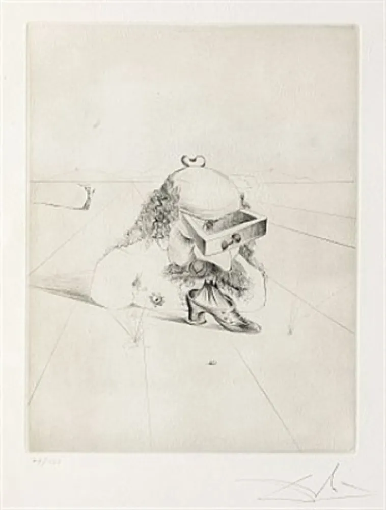 干刻版画 Dali - Le bureaucrate