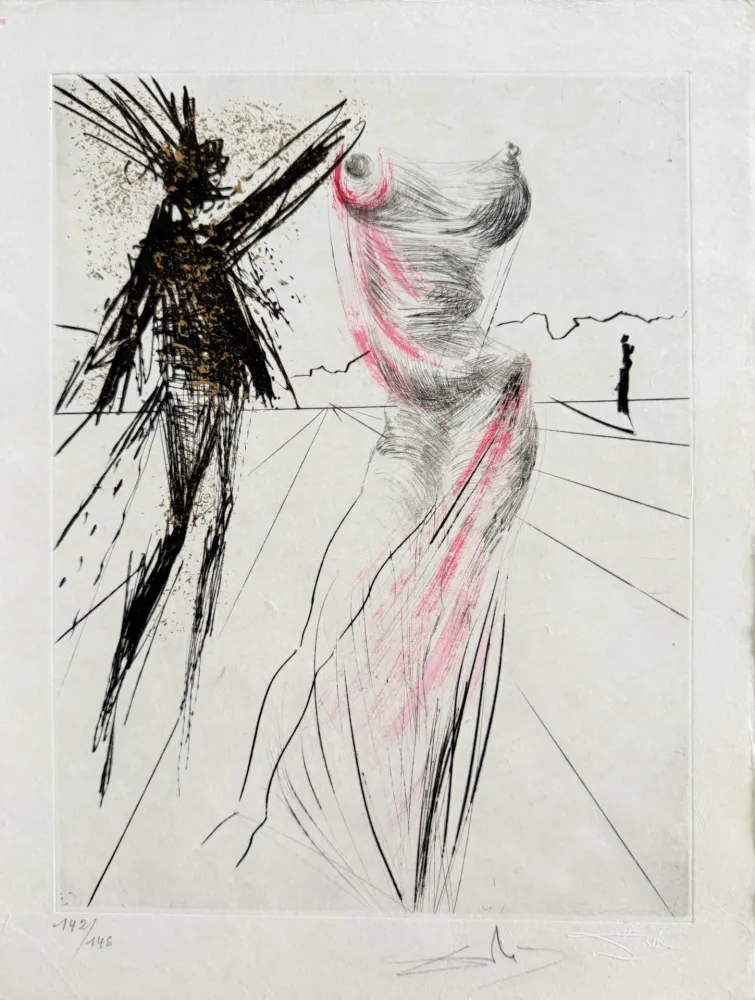 干刻版画 Dali - Le Buste (The Bust)