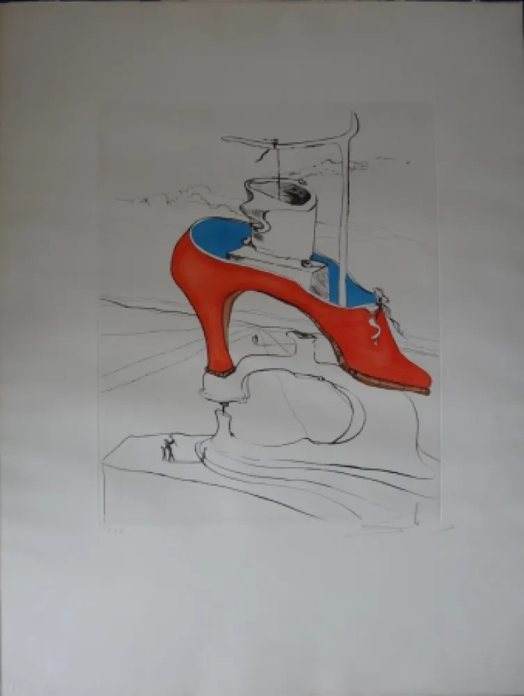 蚀刻版画 Dali - Le Malédiction vaincue