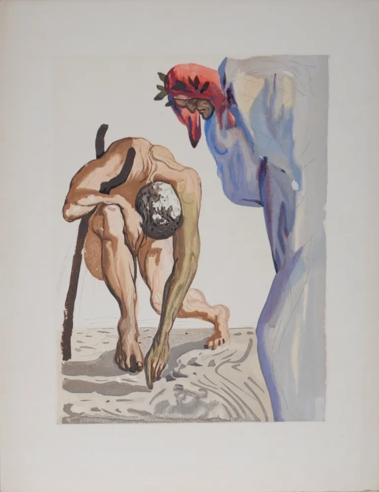 石版画 Dali - Le Prince de la vallée fleurie
