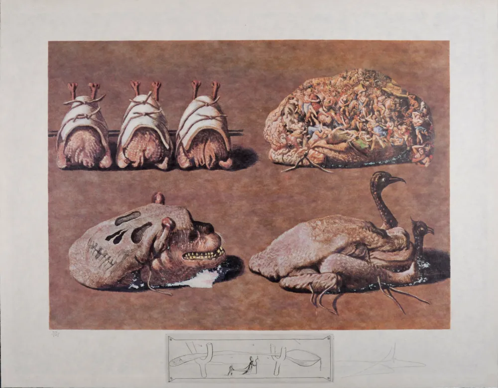 复数作品 Dali - Les Diners de Gala, 1977 - Hand-signed!