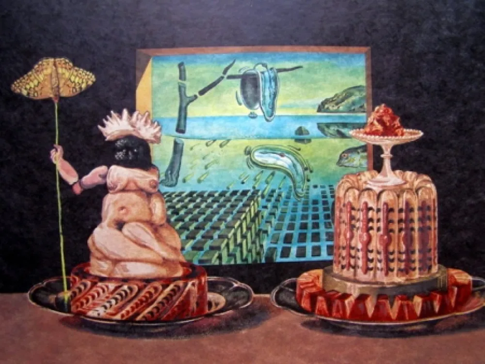 石版画 Dali - LES JE MANGE GALA