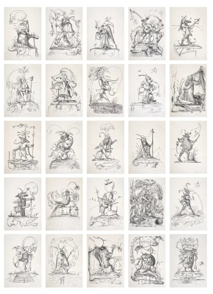 石版画 Dali - Les Songes Drôlatiques de Pantagruel