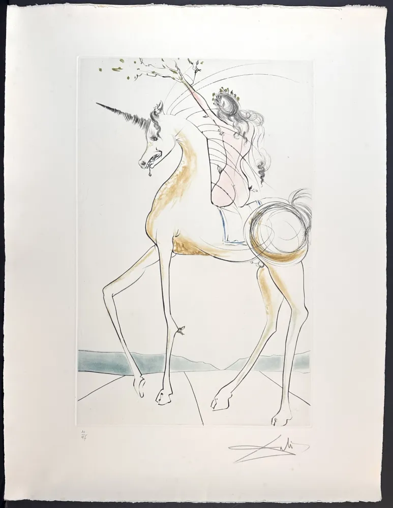 版画 Dali - Licone et Gangaride