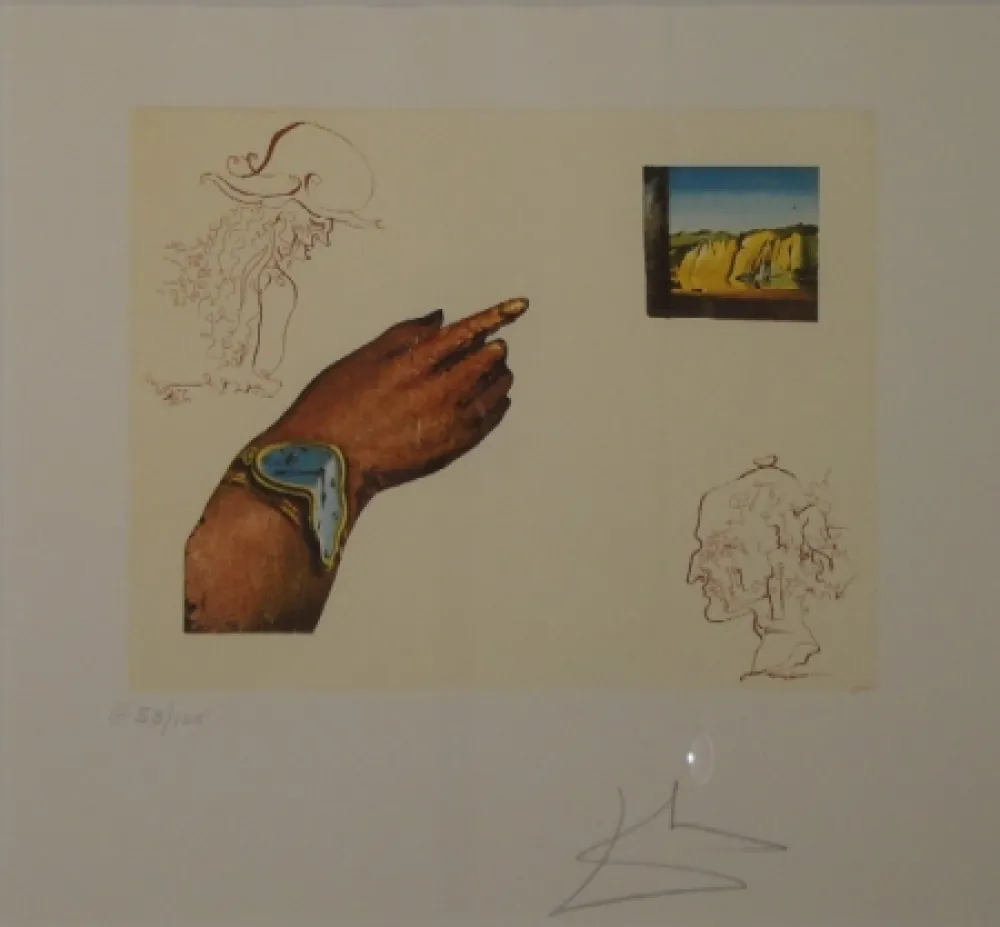 蚀刻版画 Dali - One’s Identity / Eigene Identität. 