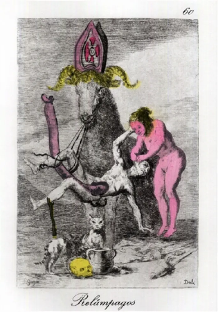 干刻版画 Dali - Relampagos