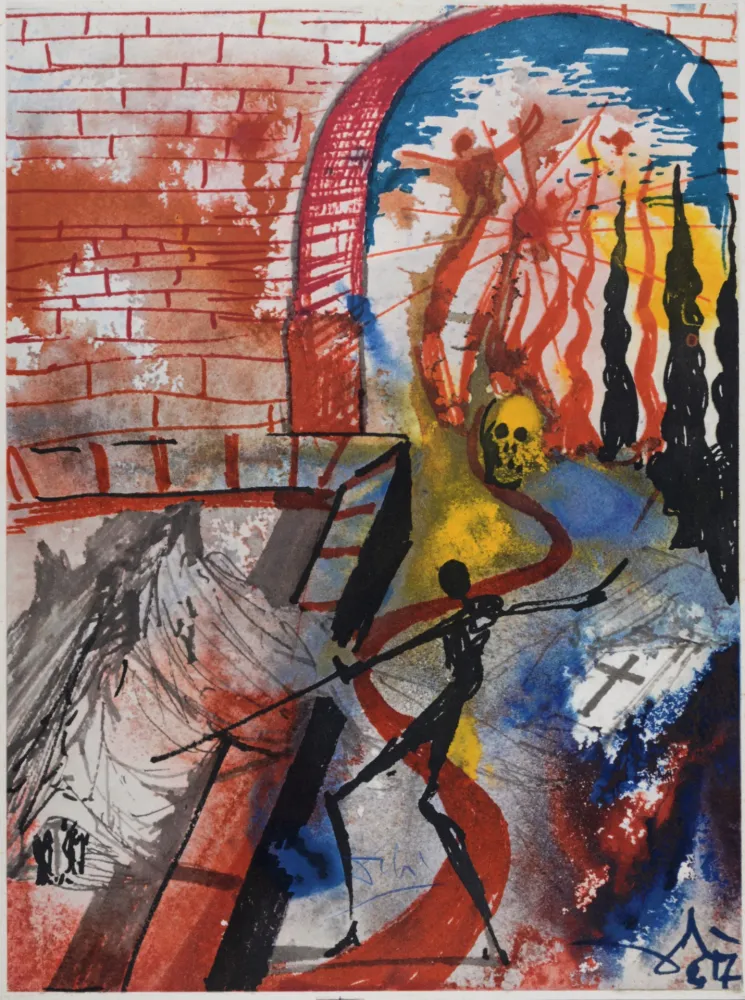 石版画 Dali - Romeo and Juliet #1, 1975