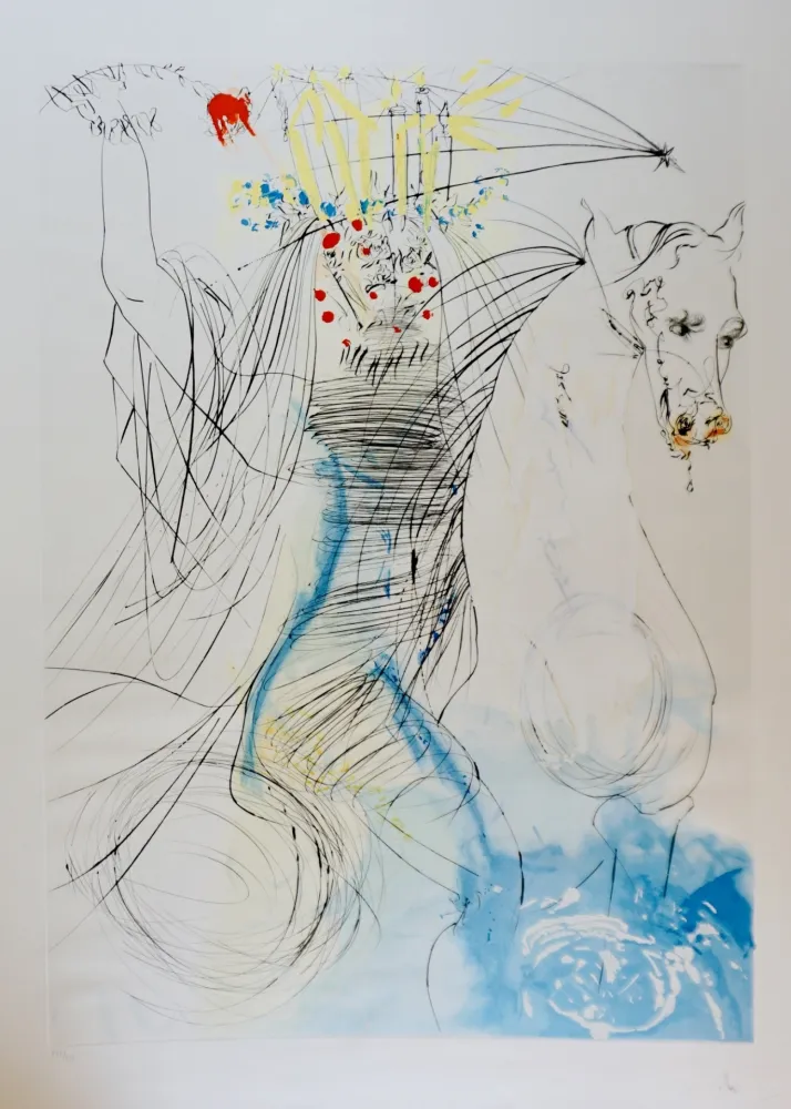 版画 Dali - Sainte Lucie